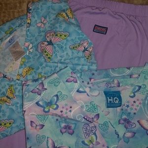 Printed medical scrubs